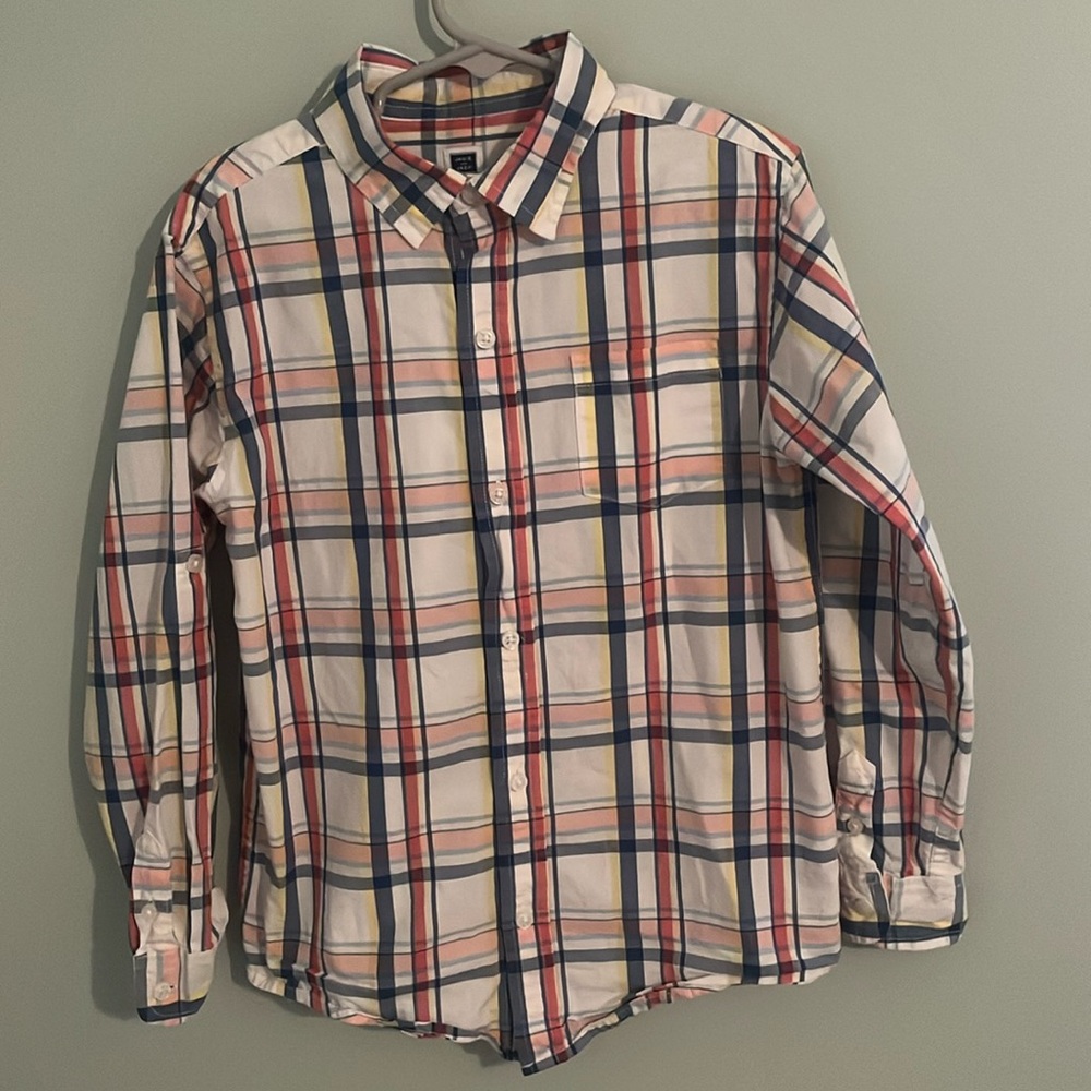 Janie and Jack boys button down collared shirt size 7